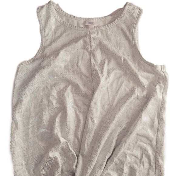Metallic front twist knot Activewear top excellent - Picture 1 of 6